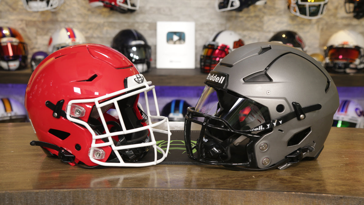 Why Riddell removed part of the facemask to increase safety in new Axiom football  helmet