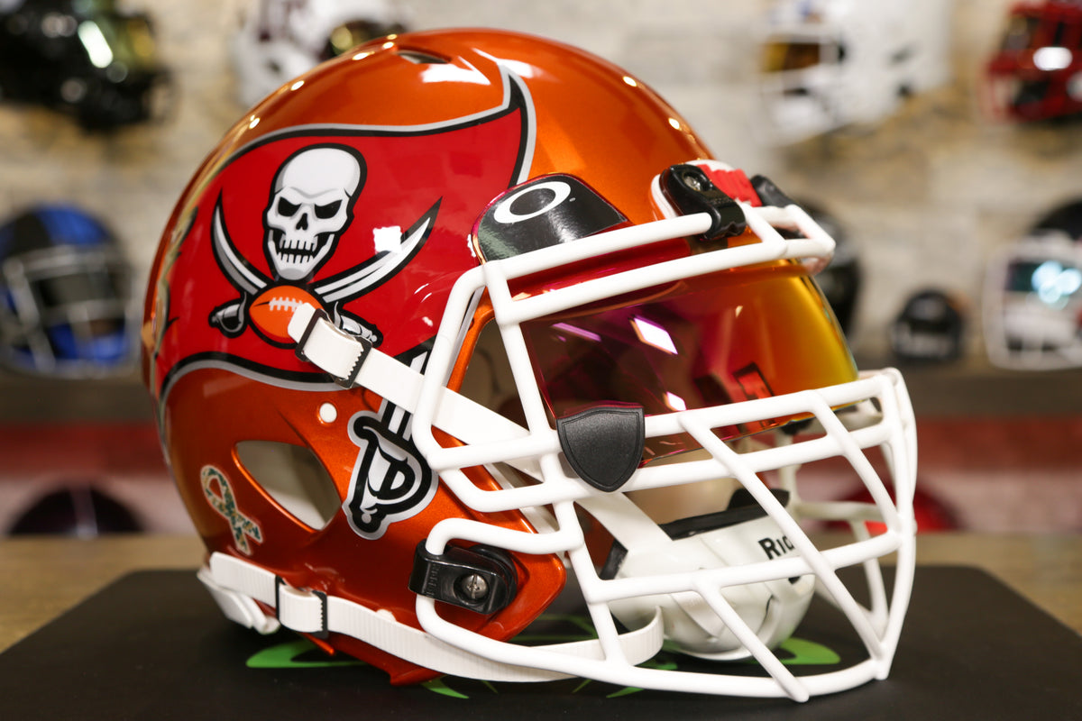 A Bucs helmet fit for a USA Military Veteran 