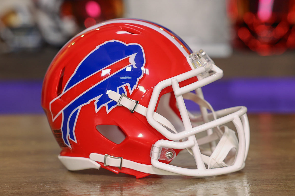 Buffalo Bills 1987-2001 Throwback SPEED Riddell Full Size Replica Football  Helmet