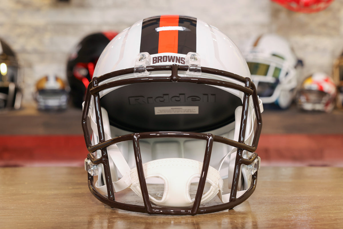 Cleveland Browns 2023 White Alternate Speed Replica Full Size Helmet