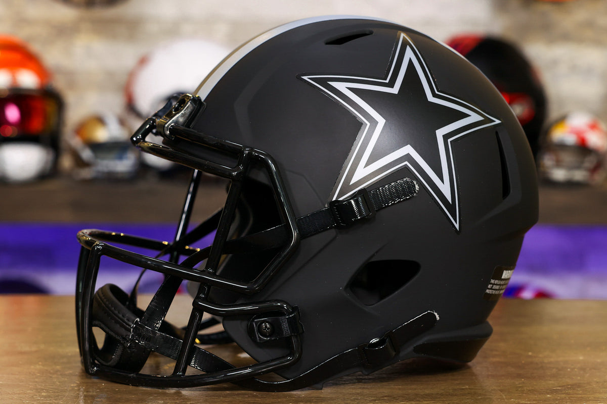 *CUSTOM* DALLAS COWBOYS NFL Riddell SPEED Authentic Football Helmet ECLIPSE