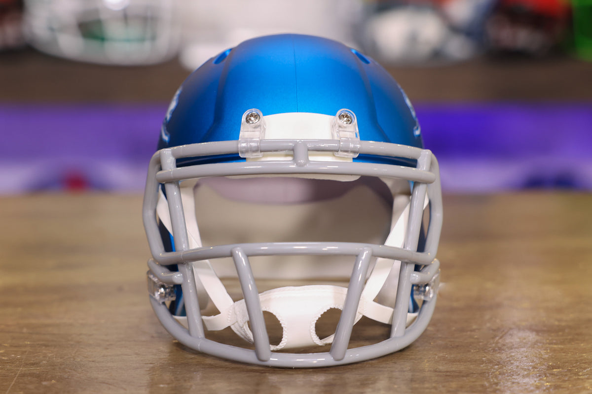 Detroit Lions Riddell Speed Custom Concept Matte White - Blue Mini Helmet