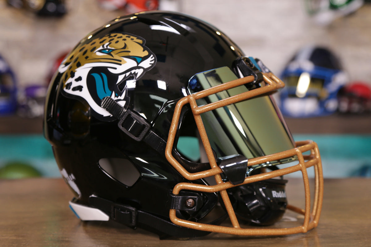 Jacksonville Jaguars Authentic Speed On-Field Full-Size Helmet shops w/Blackout Visor