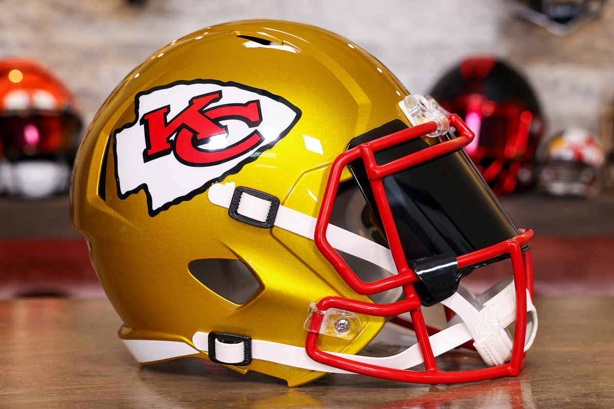 yellow chiefs helmet