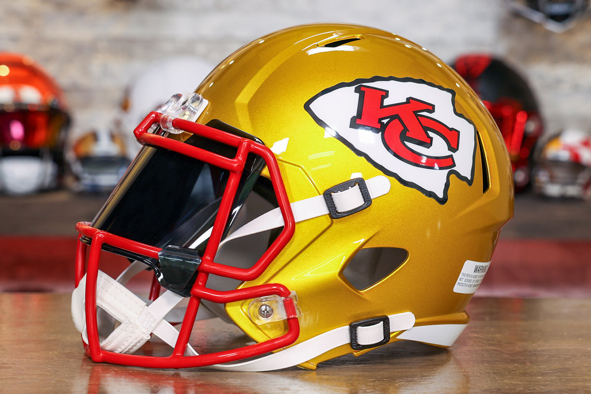 Kansas City Chiefs Riddell Speed Replica Helmet – Green Gridiron, Inc.