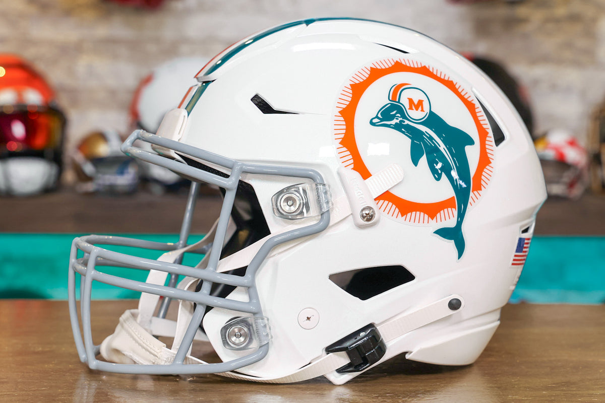 Miami Dolphins Riddell SpeedFlex Helmet - 1972 Throwback – Green Gridiron,  Inc.