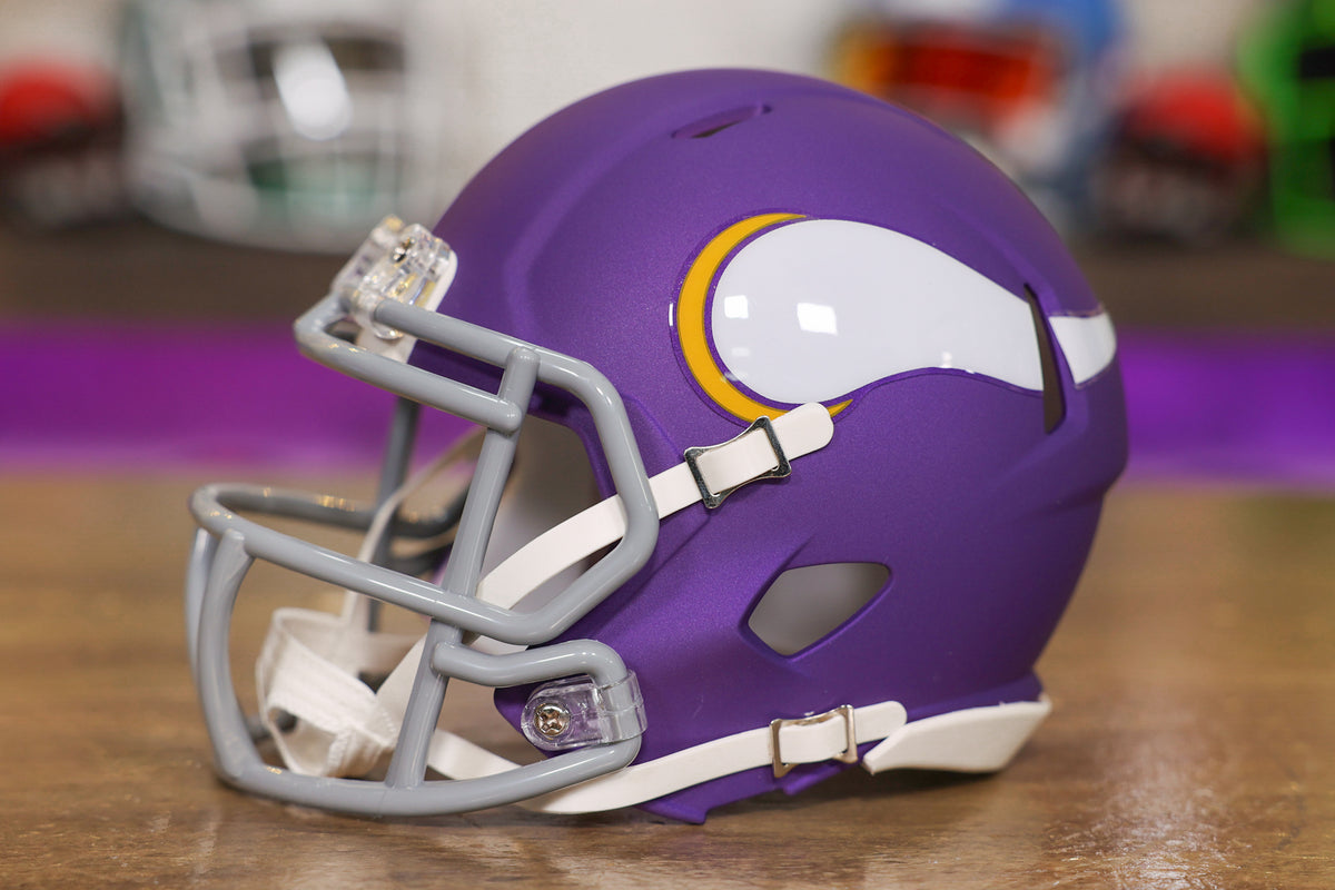 Custom Minnesota Vikings TB Alternate 3d Speed Flex Pocket Pro Football  Helmet