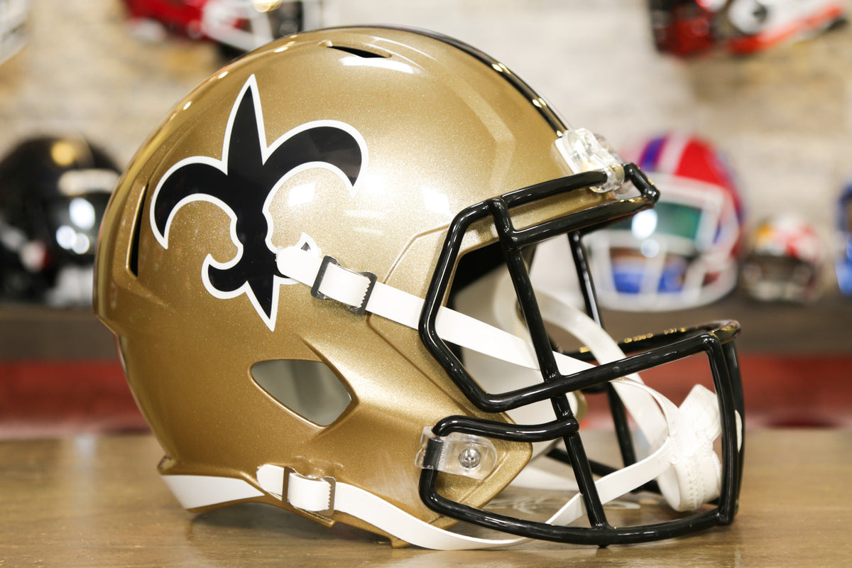 New Orleans Saints Speed Replica Throwback Football Helmet 1976-1999