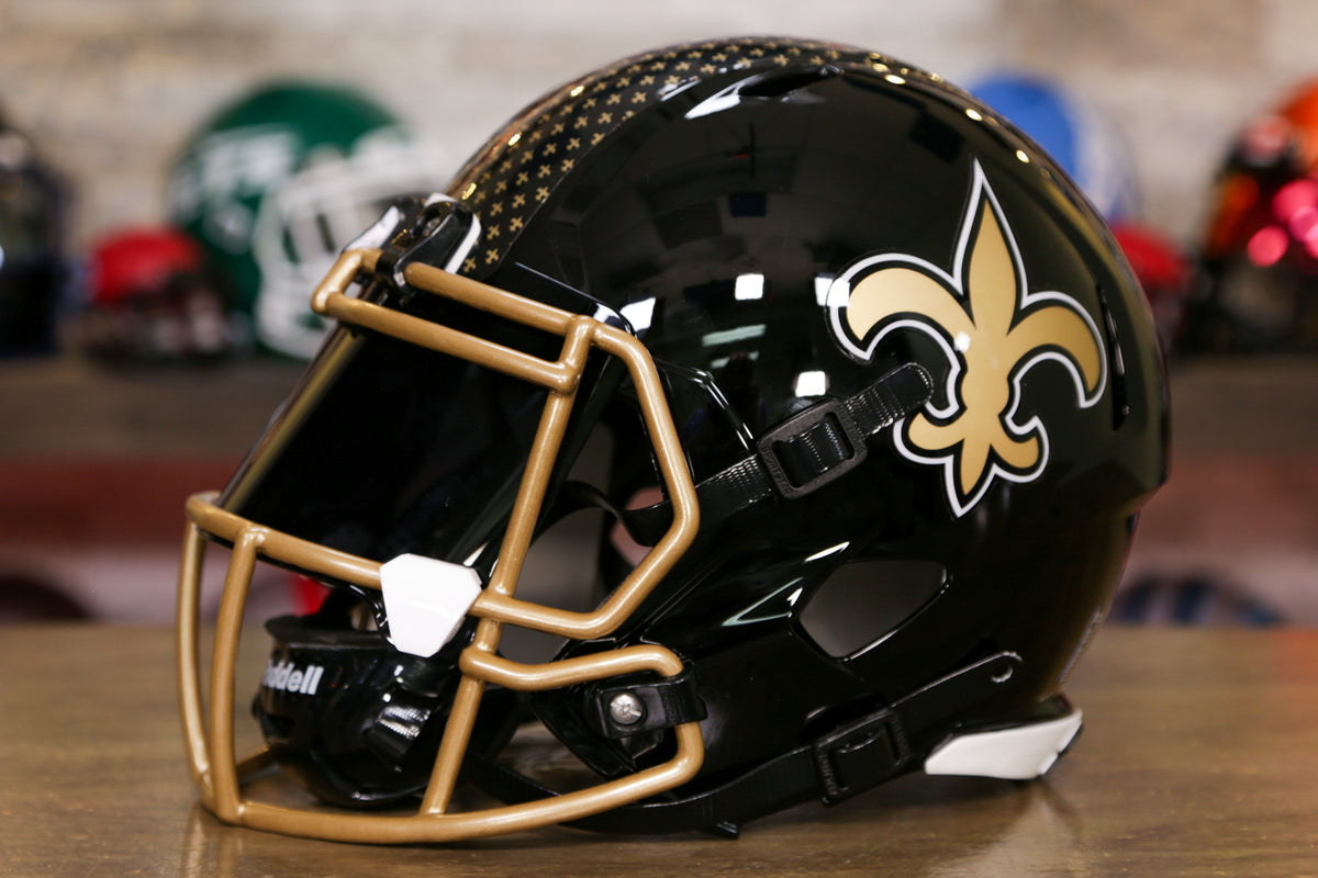 New Orleans Saints Riddell Speed Authentic Helmet - Alternate – Green  Gridiron, Inc.