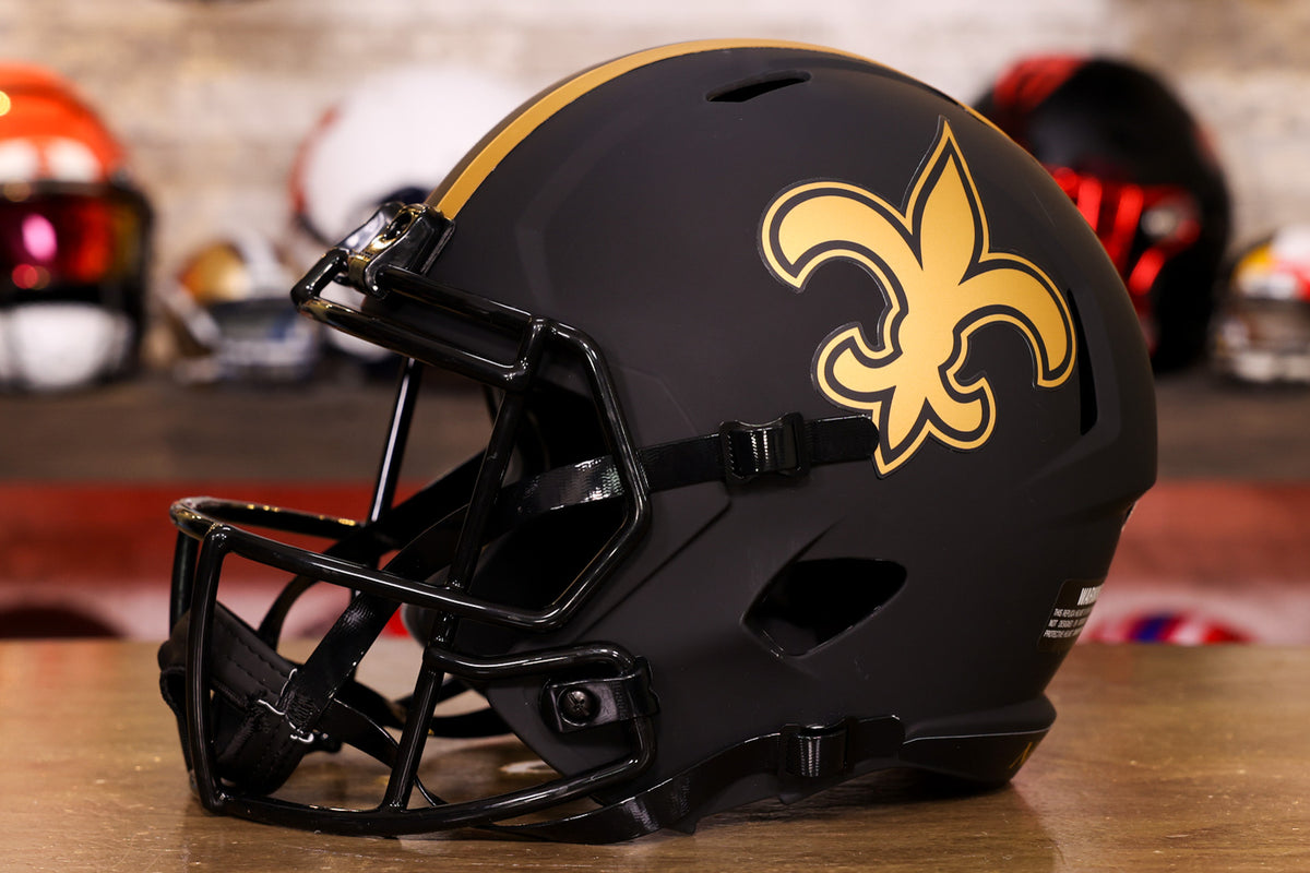New Orleans Saints Riddell Speed Replica Helmet Eclipse Green Gridiron Inc 4440
