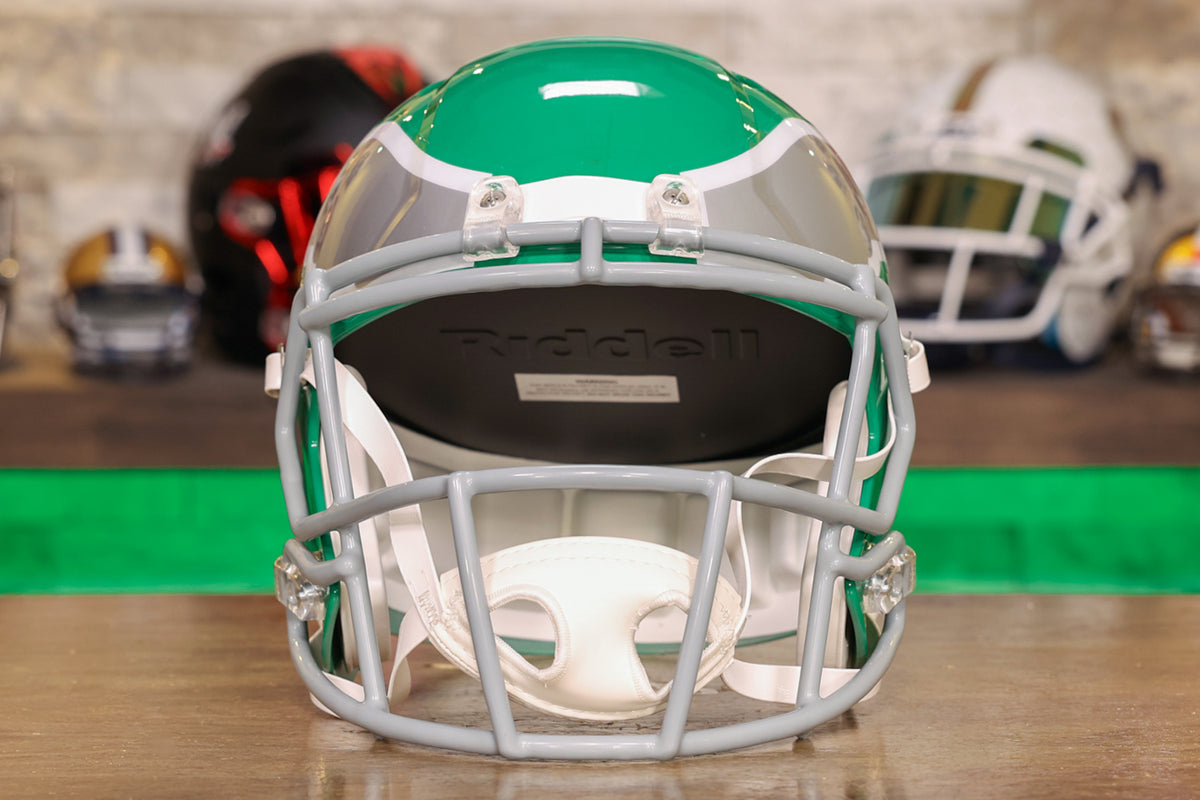 CUSTOM PHILADELPHIA EAGLES RIDDELL SPEED ALTERNATE MINI HELMET circa: 2022