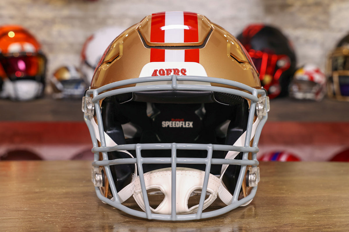 San Francisco 49ers 1964-95 Throwback Authentic Football Helmet – The  Speedy Cheetah