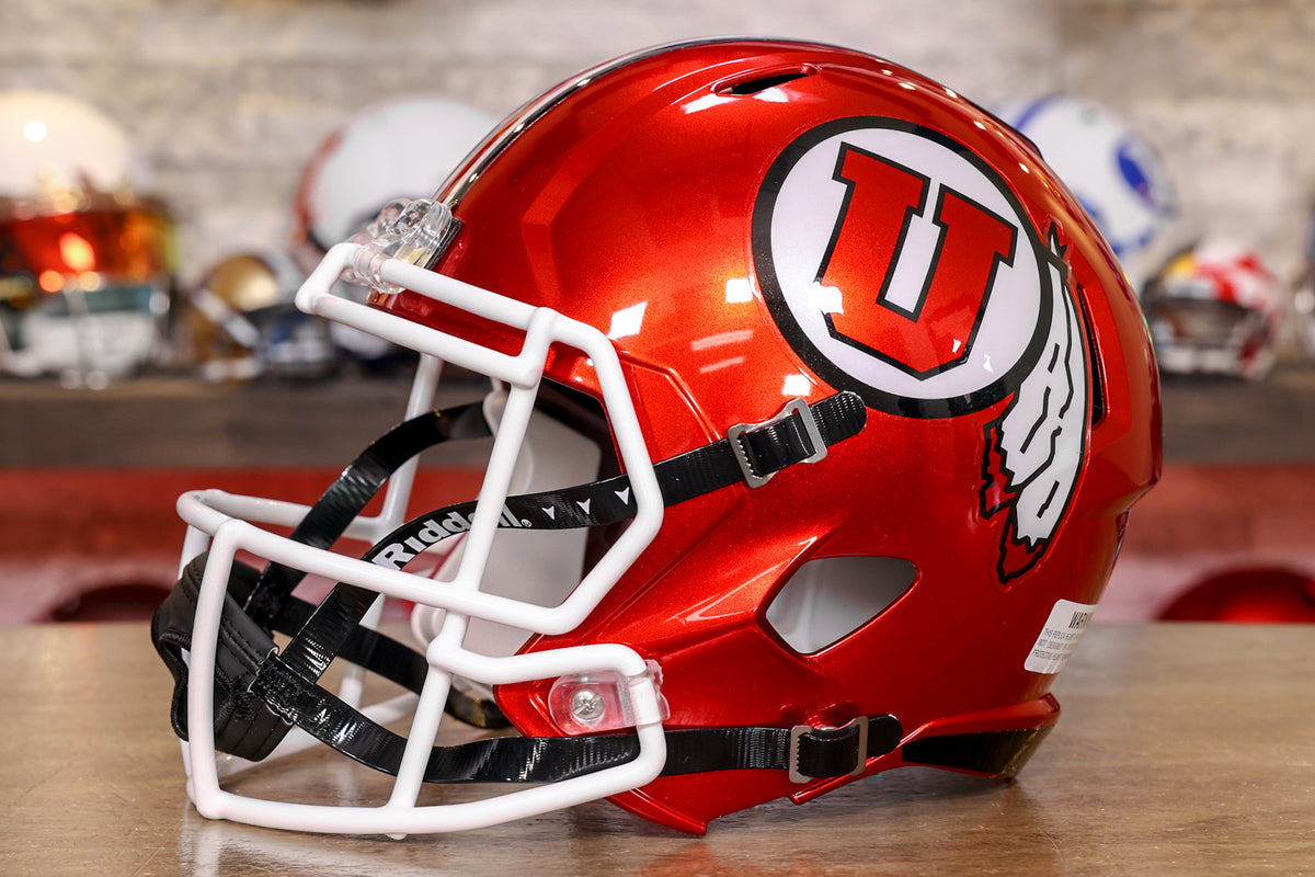 University of best sale utah football helmet