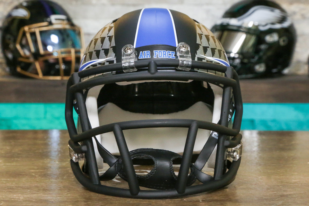 Air Force Falcons Riddell Speed Mini Helmet - Stealth Bomber – Green  Gridiron, Inc.