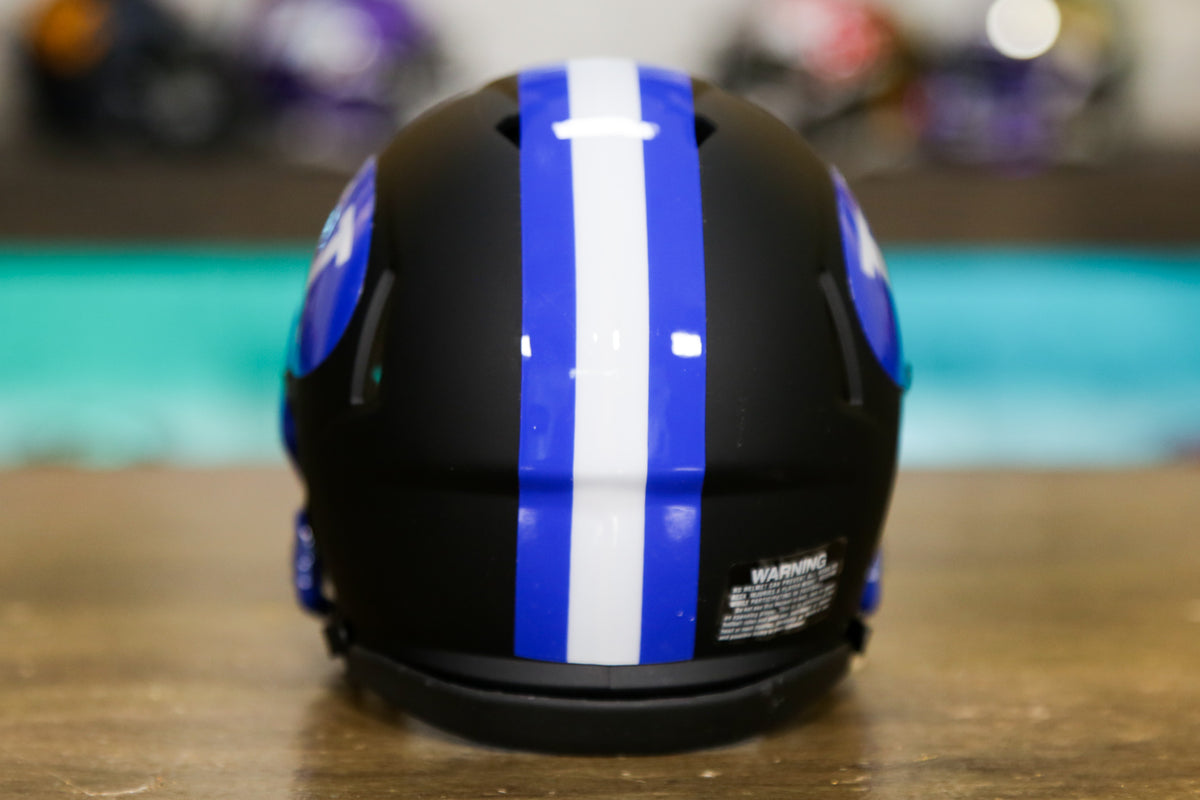 Mini Matte Royal Replica BYU Football Speed Helmet - Riddell