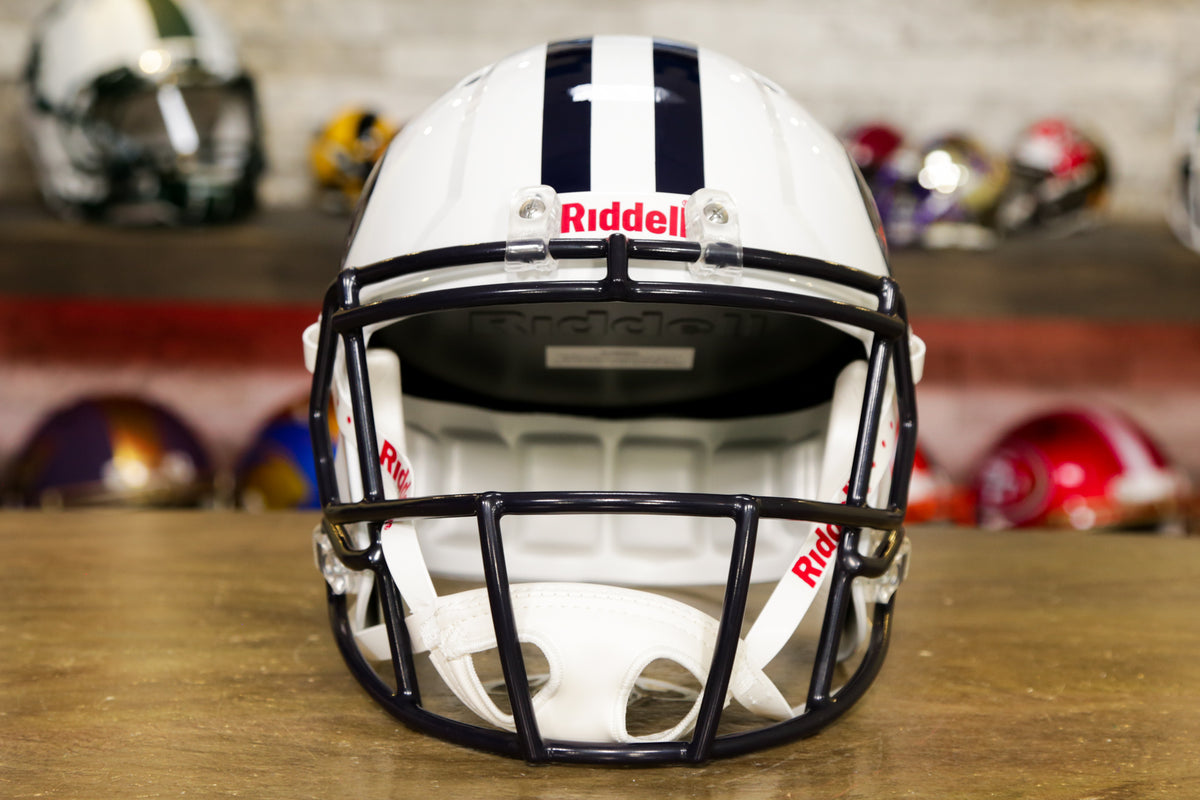 Mini Matte Royal Replica BYU Football Speed Helmet - Riddell