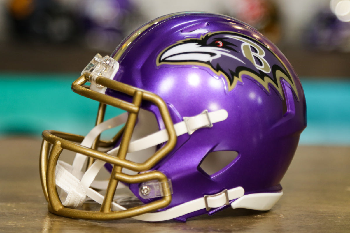 Mini casco oficial Baltimore Ravens ✓ Riddell NFL