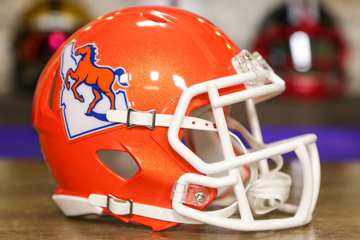 Boise State Broncos Riddell Throwback Mini Replica Helmet (Orange) – The  Blue and Orange Store