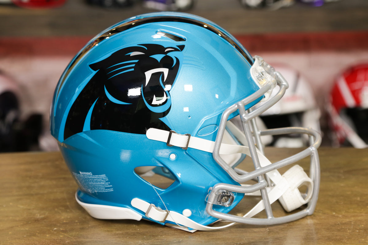 CUSTOM* CAROLINA PANTHERS NFL Riddell SPEED Authentic Football Helmet  ECLIPSE