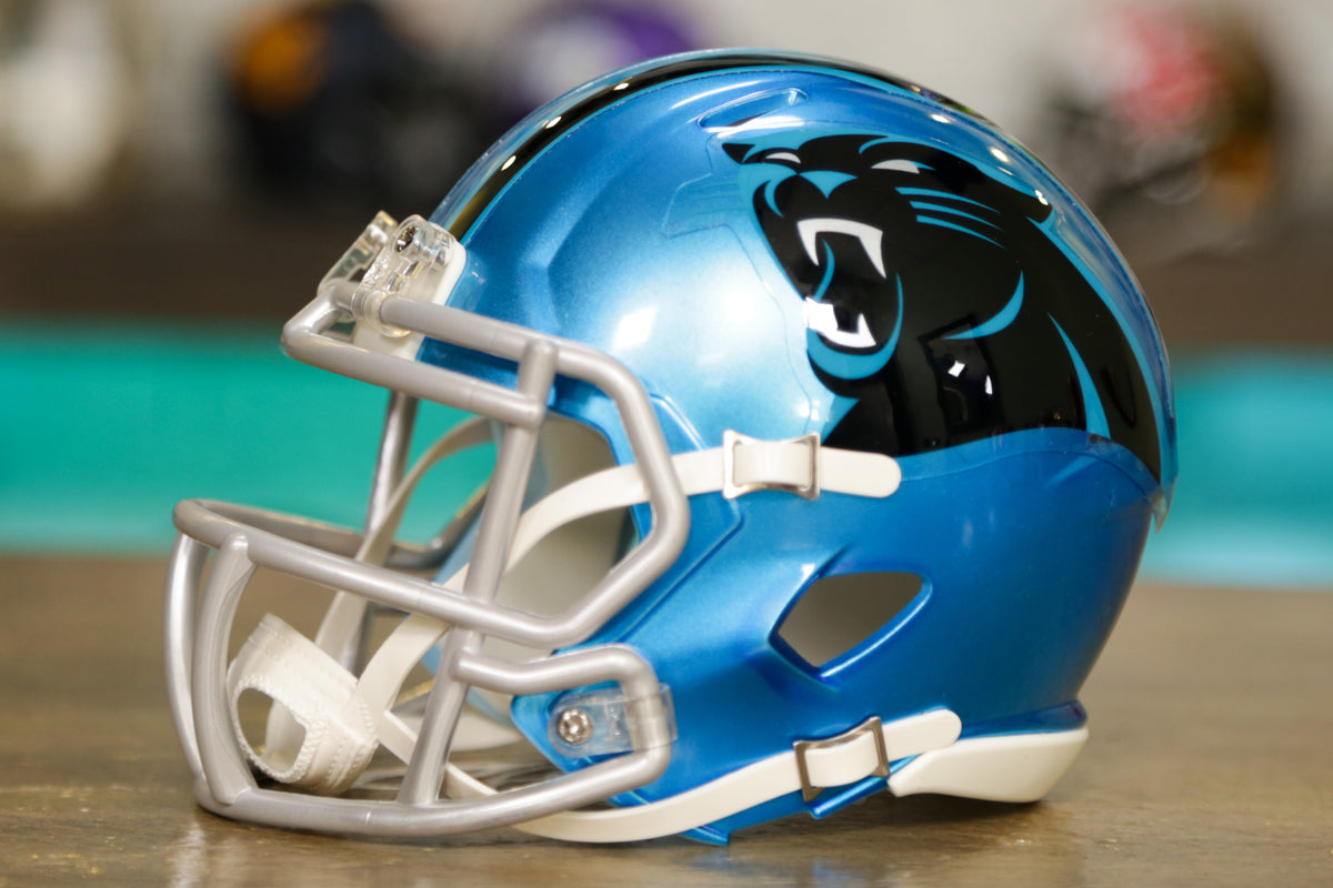 Carolina Panthers Alternate BLACK Riddell Speed Mini Helmet (PRE