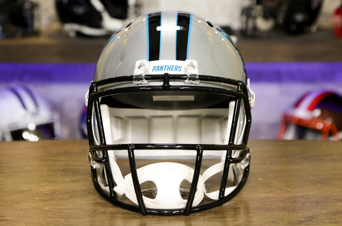 : Riddell NFL Carolina Panthers Speed Authentic Football Helmet  Blue ,Medium : Sports Fan Football Helmets : Sports & Outdoors