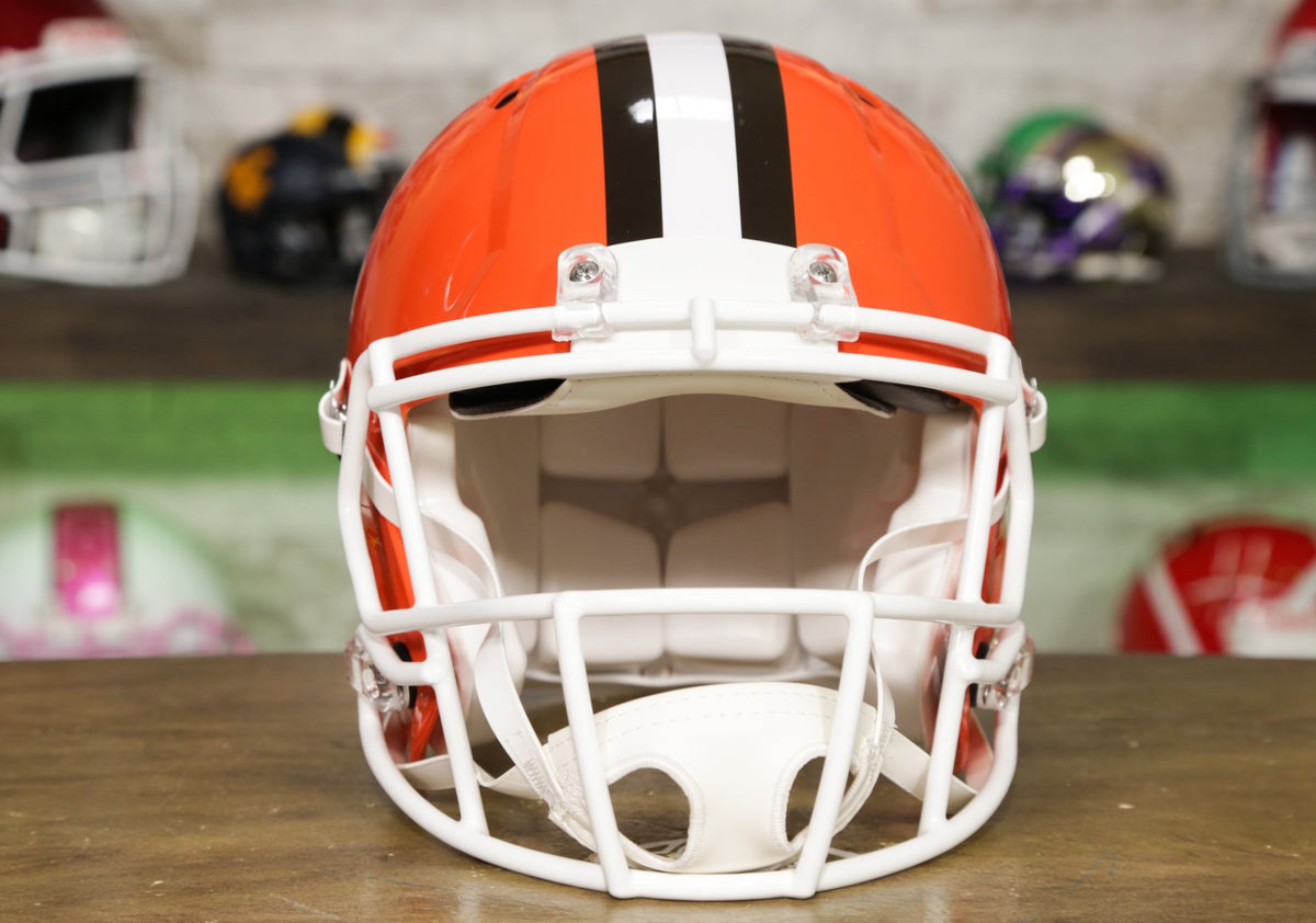 DUDE Wipes Cleans Up Cleveland Brown Helmets for First Time in 70