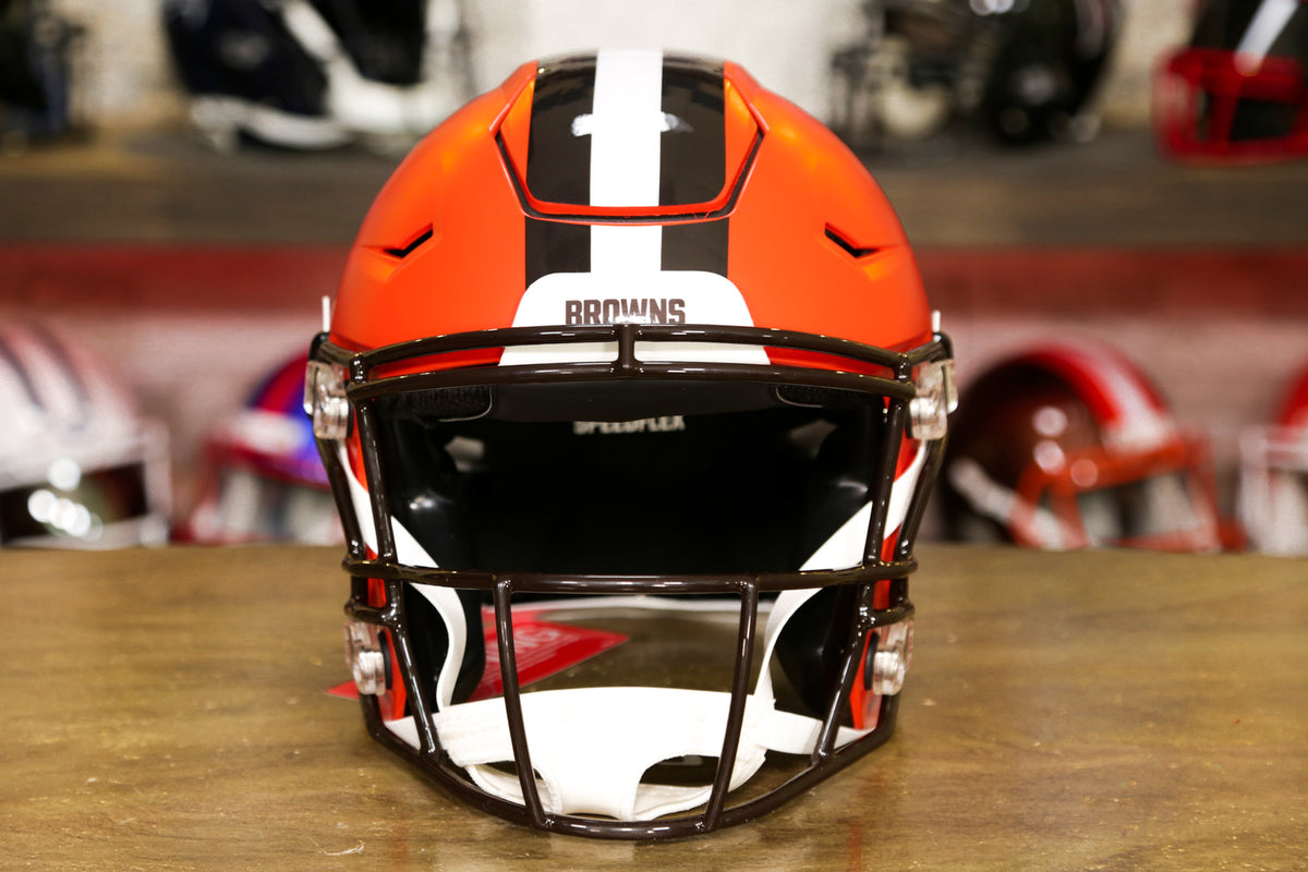 Cleveland Browns Riddell White Lunar Eclipse SpeedFlex Football Helmet