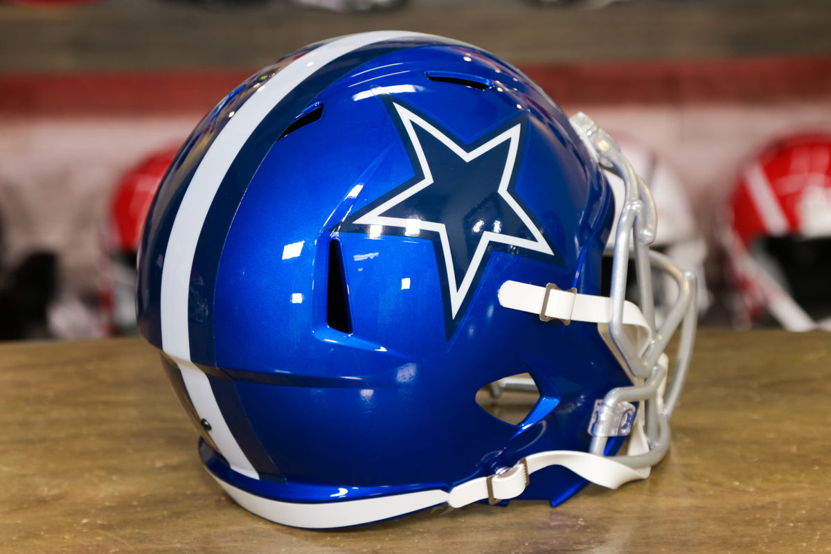 Riddell 9585562832 Dallas Cowboys Replica Full Size Speed Style Flash Alternate Helmet