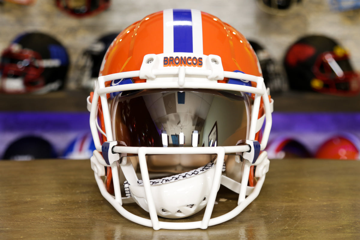 broncos white helmet