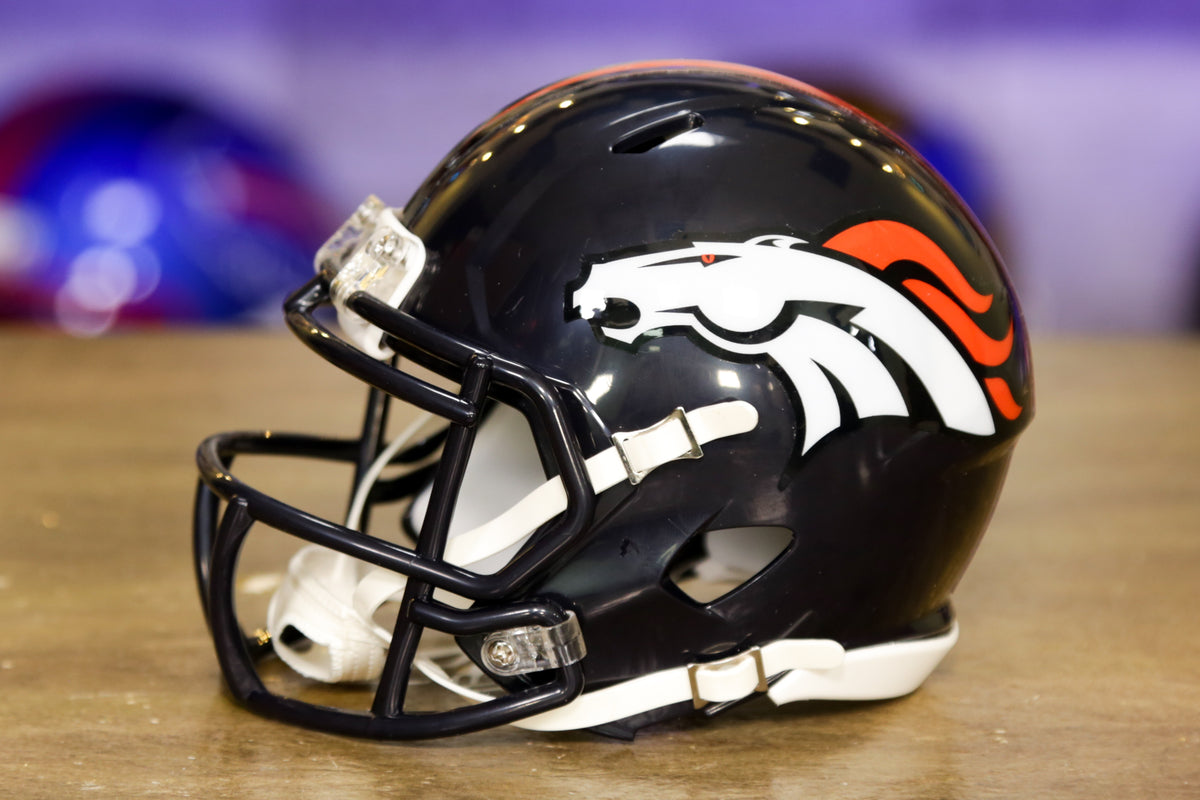 Denver Broncos Riddell Speed Mini Helmet - Alternate – Green Gridiron, Inc.