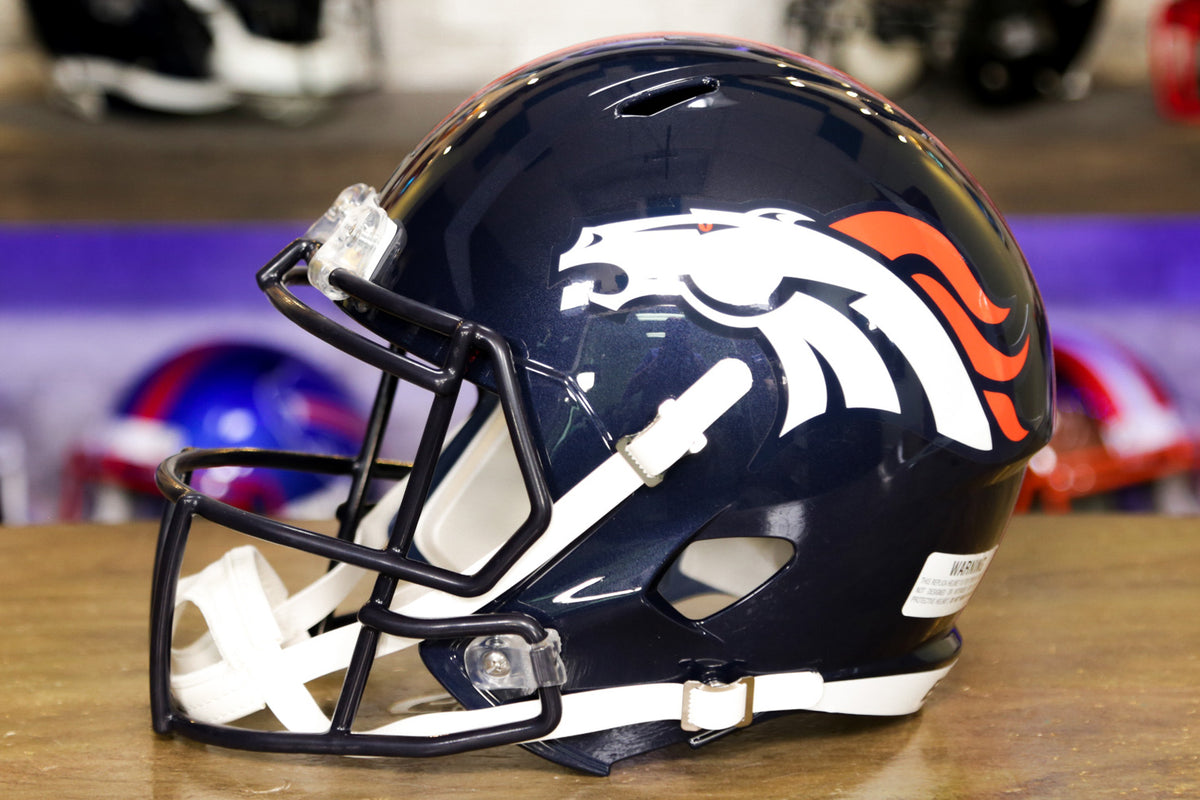 Denver Broncos Revolution Speed Display Full-Size Football Replica Helmet