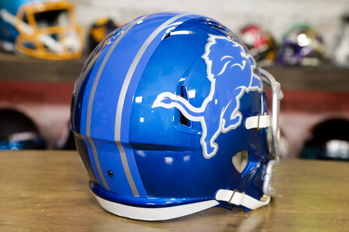 FootballAuthentic.shop/lions  Cool football helmets, Football helmet  design, Football helmets