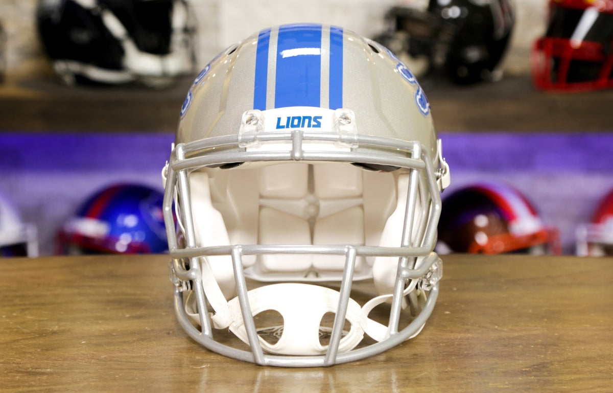 Detroit Lions Full Size AMP Speed Replica Helmet New In Box 25765 – Denver  Autographs