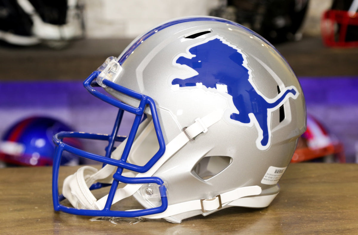 Detroit Lions 1983-02 Riddell Throwback Replica Helmet – The Speedy Cheetah