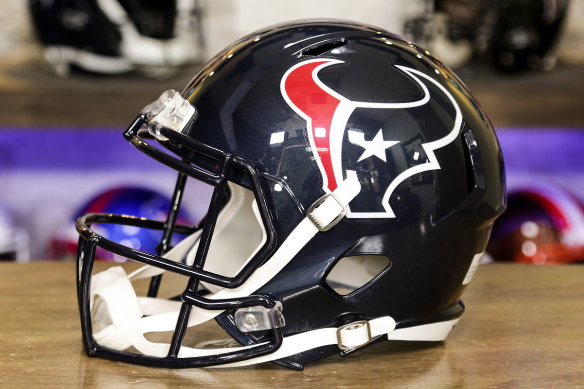 : Riddell Houston Texans Helmet Replica Full Size Speed Style  Eclipse Alternate : Sports & Outdoors