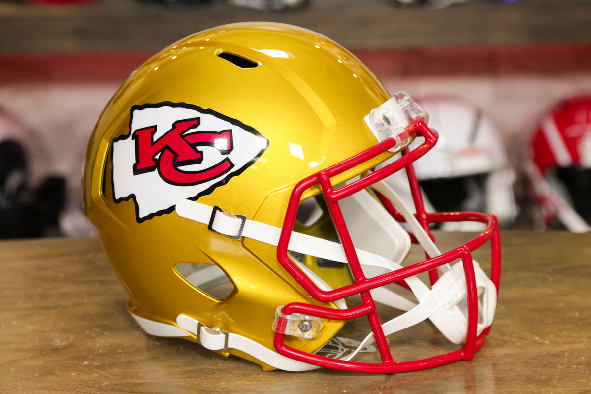 Kansas City Chiefs Riddell Speed Replica Helmet – Green Gridiron, Inc.