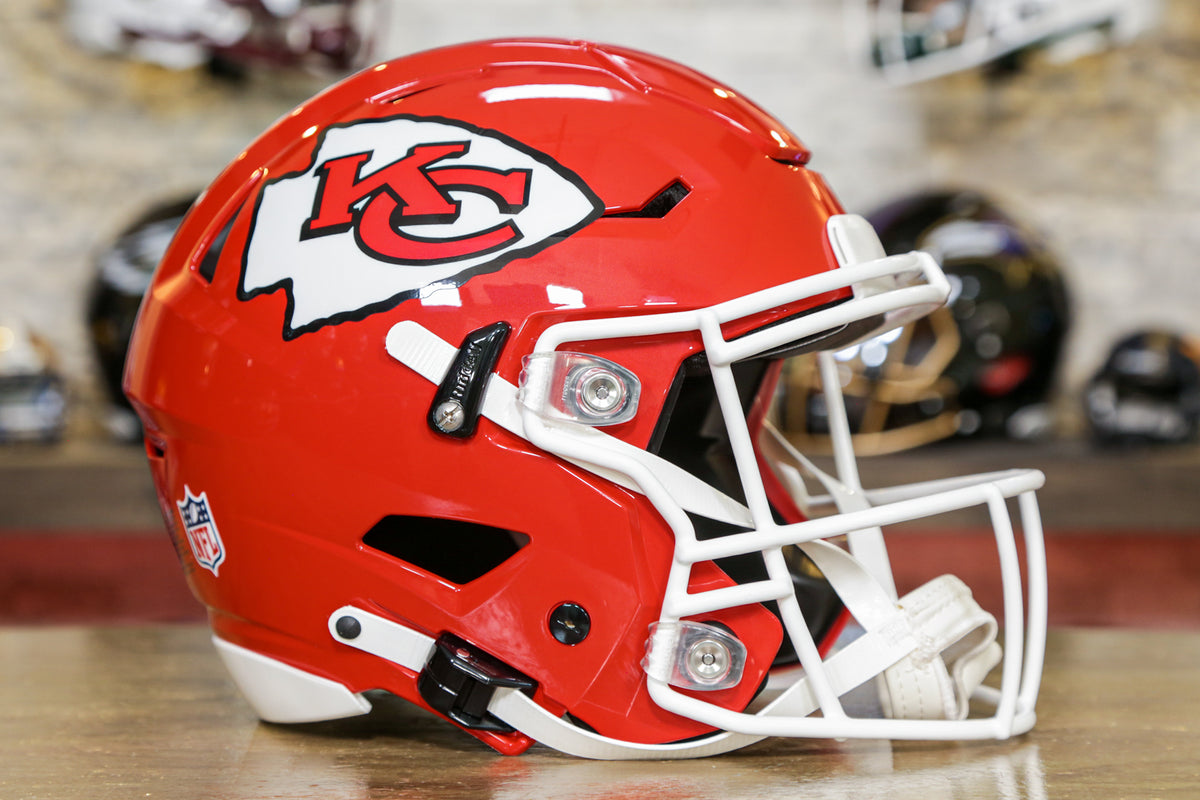 *CUSTOM* KANSAS CITY CHIEFS NFL Riddell SPEED Replica Football Helmet  ECLIPSE