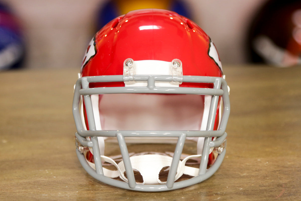 Kansas City Chiefs 1963-1973 63-73 Throwback Speed Riddell Football Mi –  SPORTS ZONE TOYS & COMICS