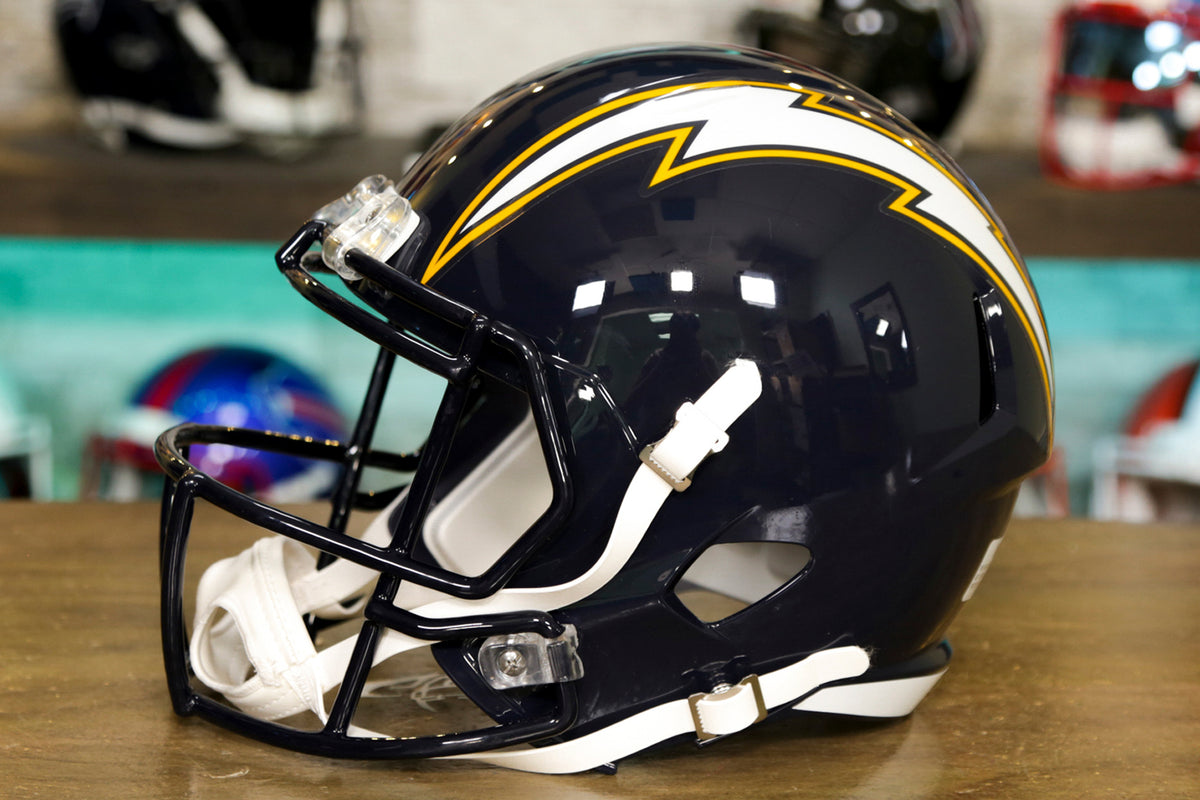 San Diego Chargers Riddell Speed Replica Helmet - 1988-2006 Throwback –  Green Gridiron, Inc.