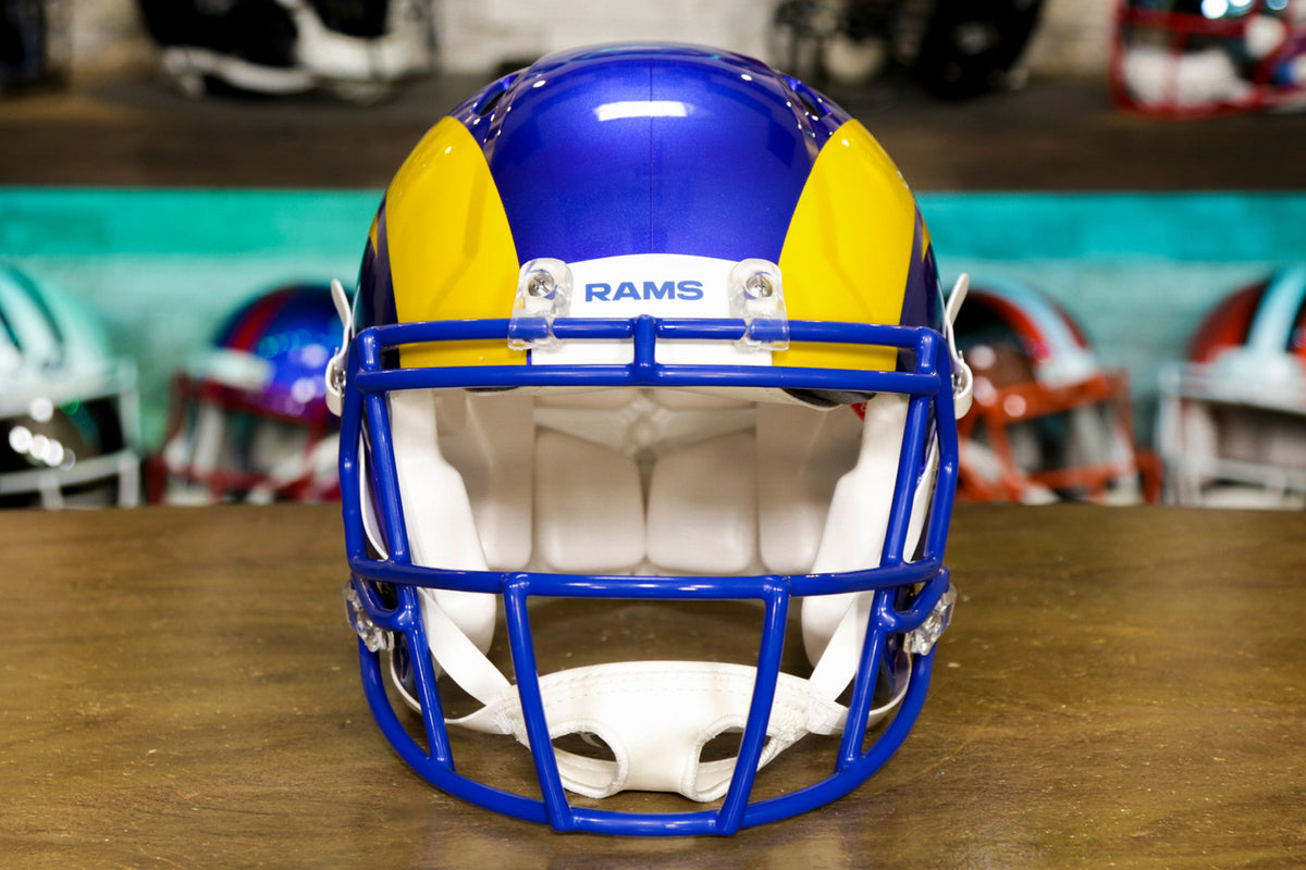 Los Angeles Rams Riddell Speed Replica Helmet - 2017-2019 Throwback – Green  Gridiron, Inc.