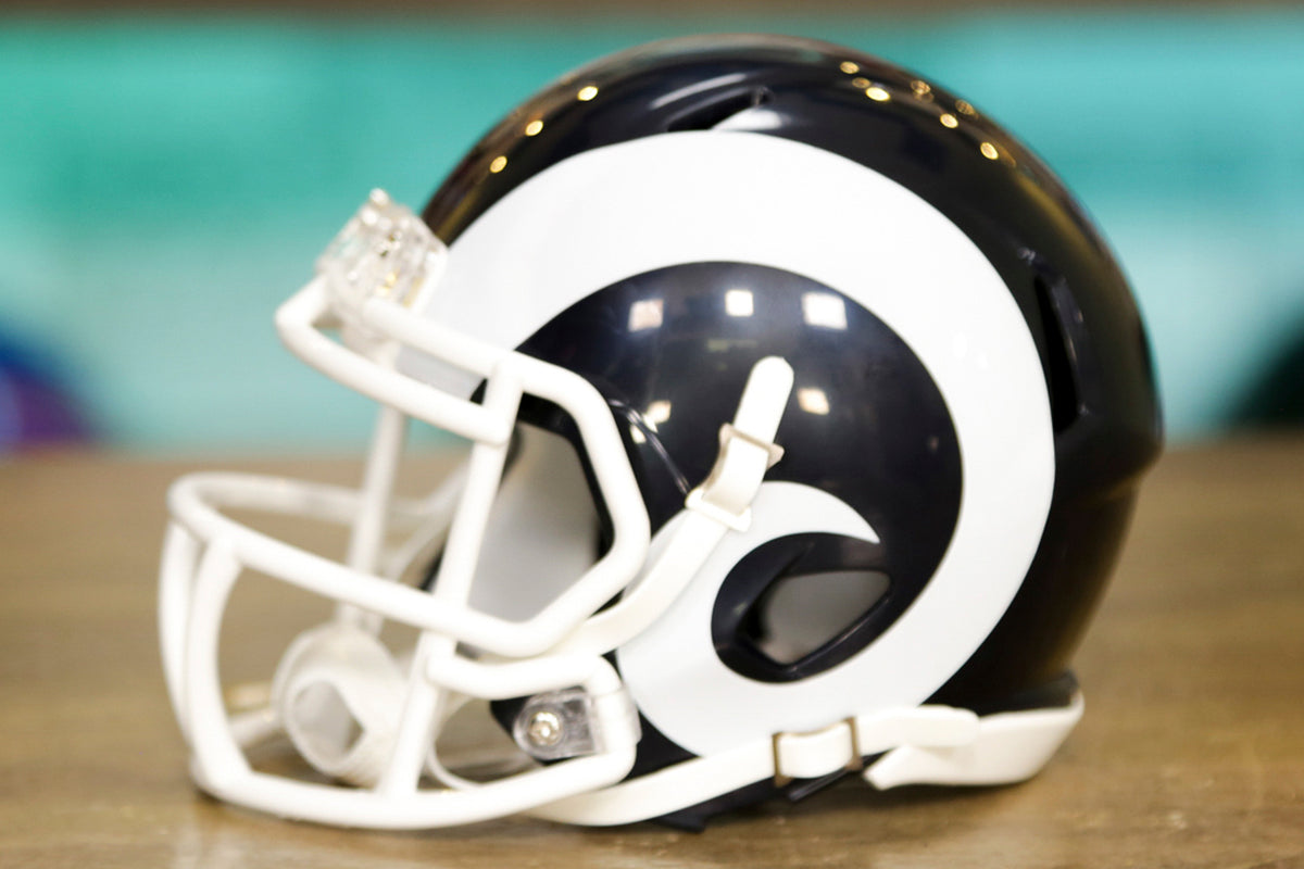 LA Rams Riddell Speed Mini Football Helmet – The Speedy Cheetah