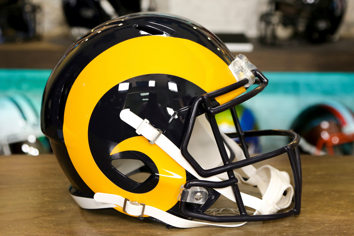 Rams reveal new uniforms that include metallic chrome blue helmet