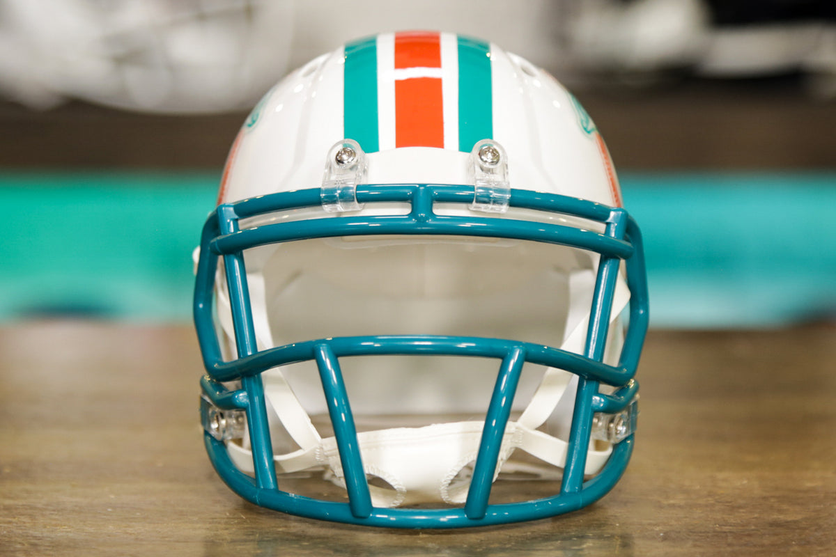 Miami Dolphins Replica Speed 1980 - 1996, Throwback Helmets, NFL, Collectibles, Open Catalogue