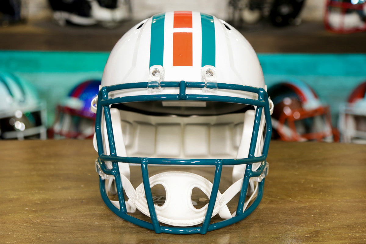 Miami Dolphins Riddell Miami Dolphins VSR4 80-96 Throw Back Full-Size  Replica Football Helmet