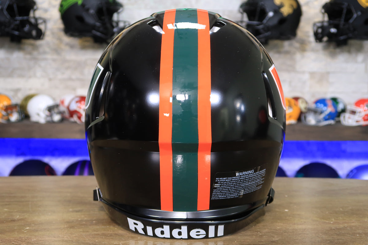 Miami Hurricanes Riddell Speed Authentic Helmet - Miami Nights – Green  Gridiron, Inc.