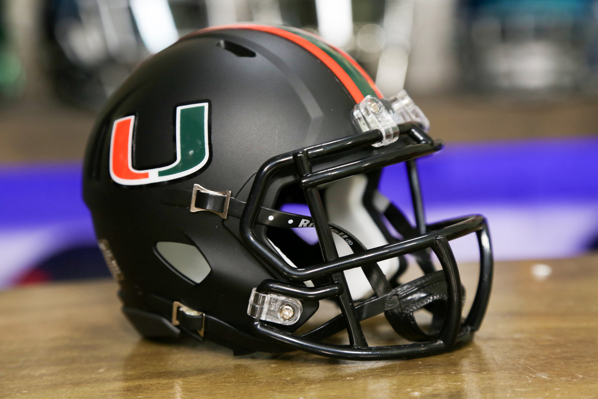 Miami Hurricanes Riddell Speed Authentic Helmet - Miami Nights – Green  Gridiron, Inc.