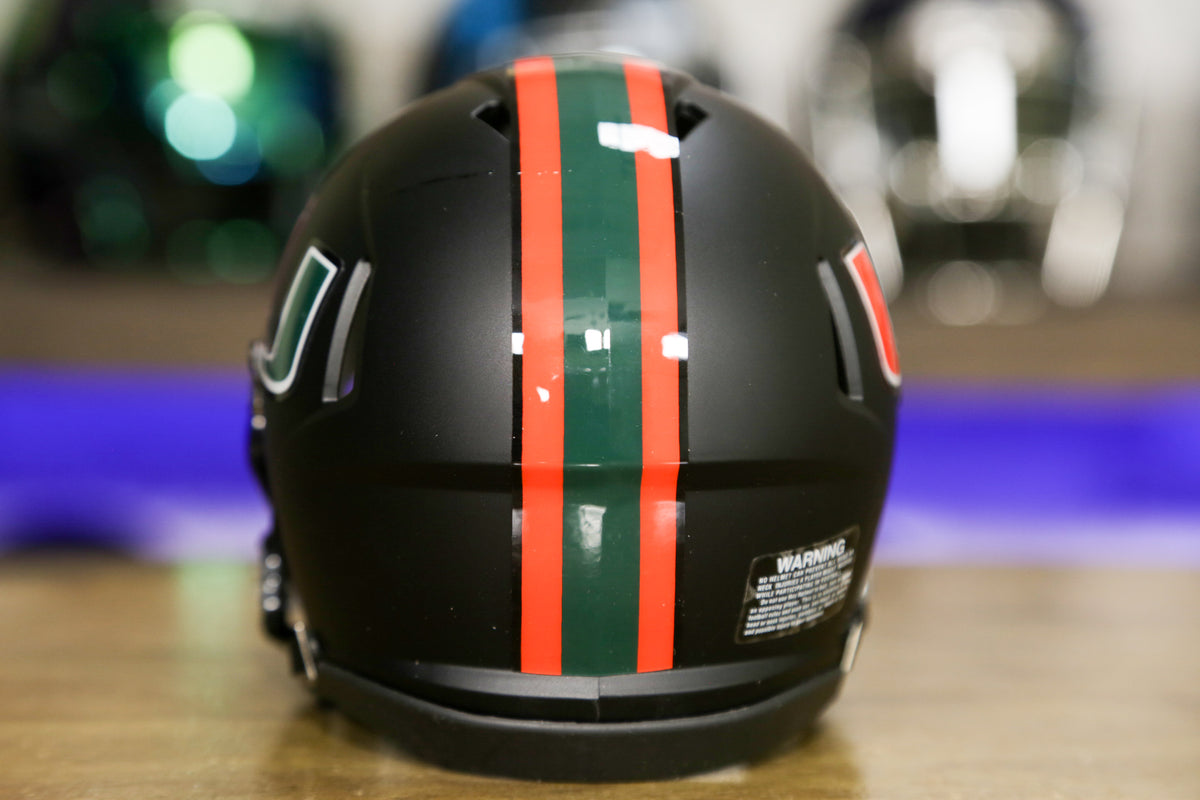 Miami Hurricanes Riddell Speed Authentic Helmet - Miami Nights – Green  Gridiron, Inc.