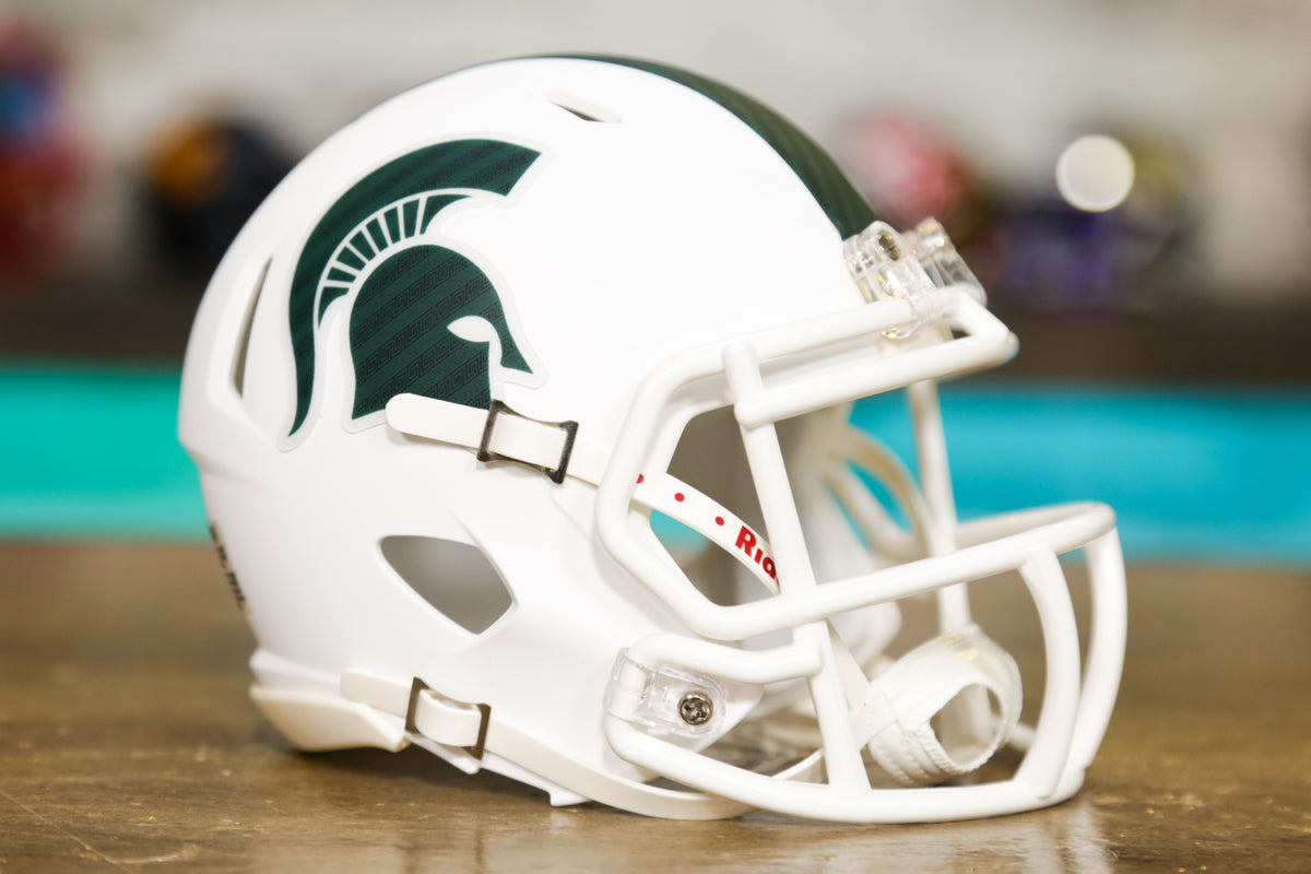 MICHIGAN STATE SPARTANS RIDDELL POCKET PRO Mini Football Helmet Lot of 2  Diff