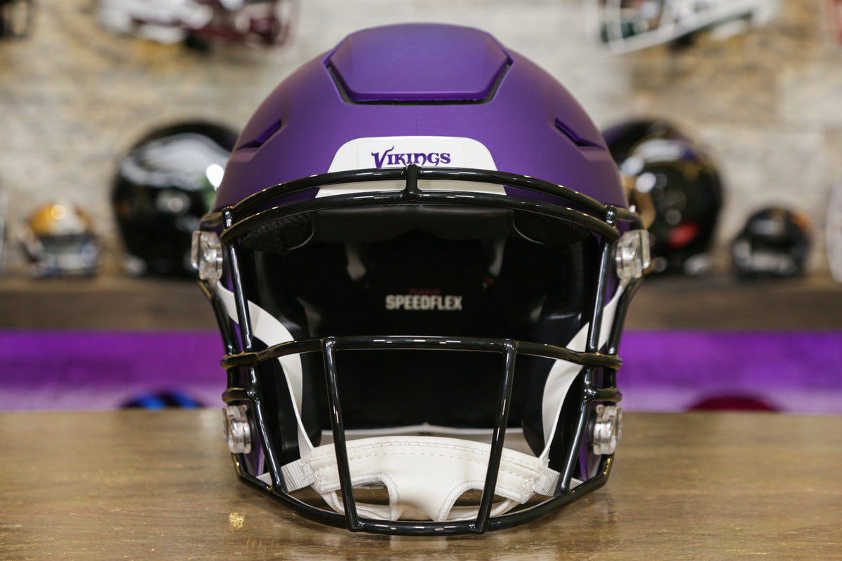 Minnesota Vikings Authentic Full Size SpeedFlex Helmet - Satin Purple —  Game Day Treasures