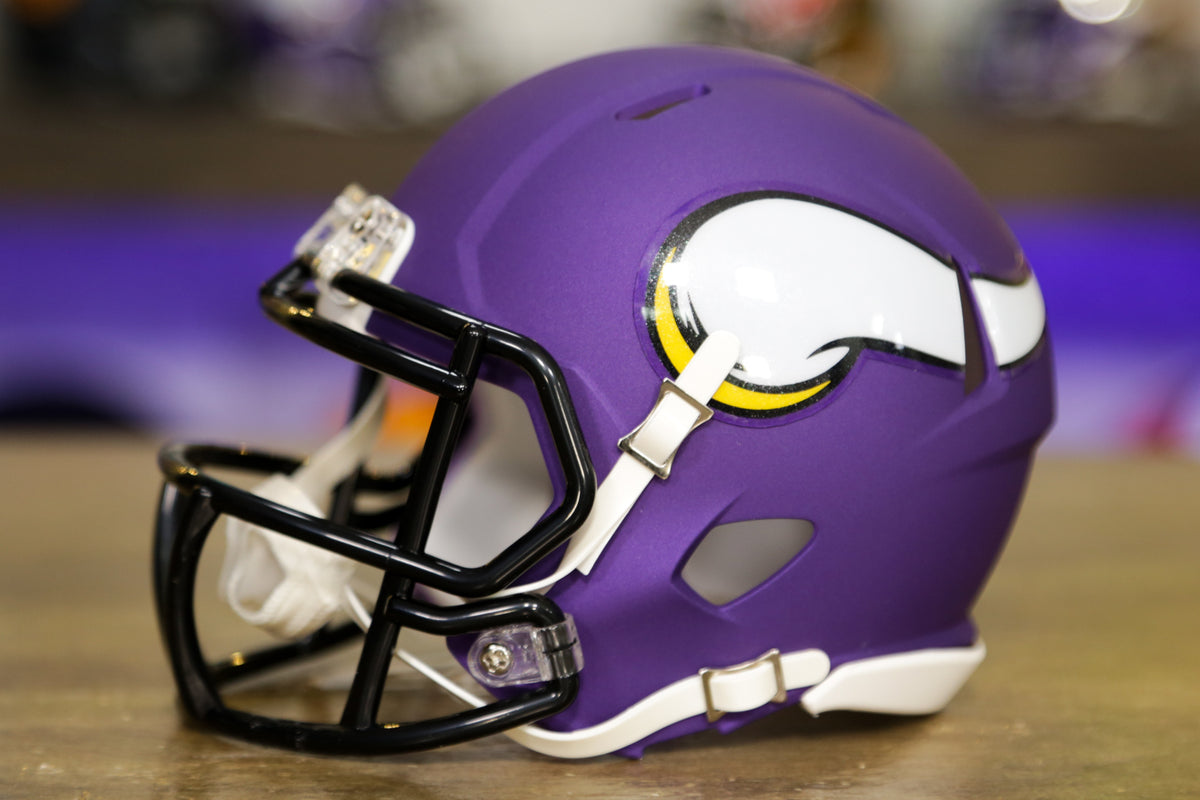 SALE* MINNESOTA VIKINGS NFL SPEED POCKET PRO FOOTBALL HELMET 2&